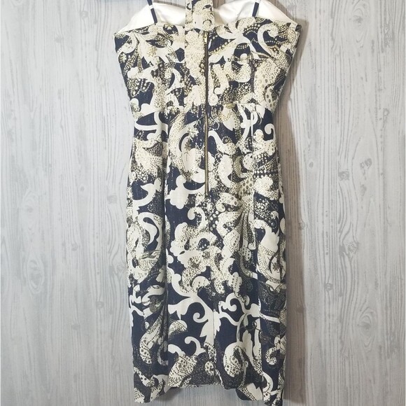 Milly of New York Strapless Sheath Metallic Dress6 - Picture 3 of 5